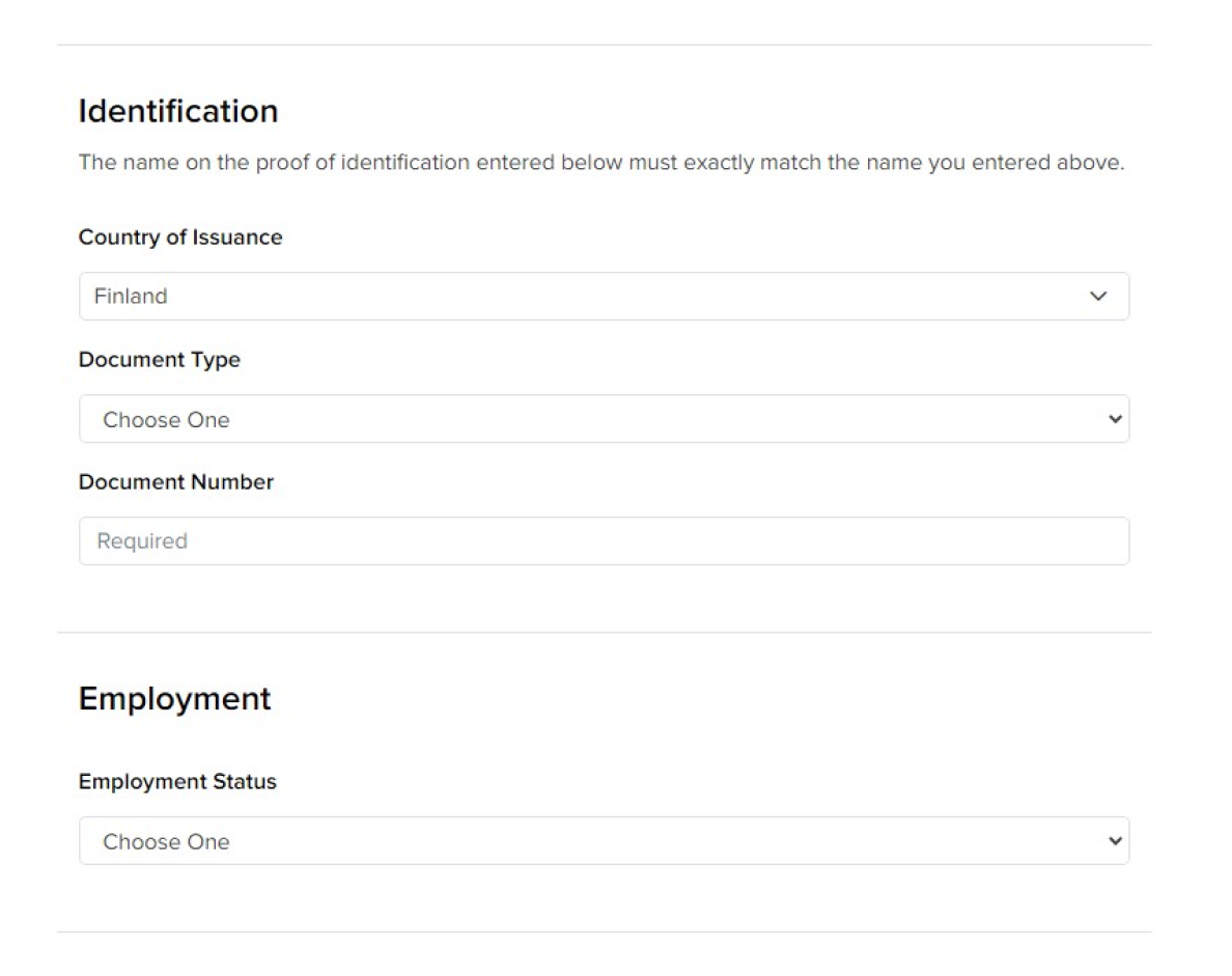 صفحة Identification